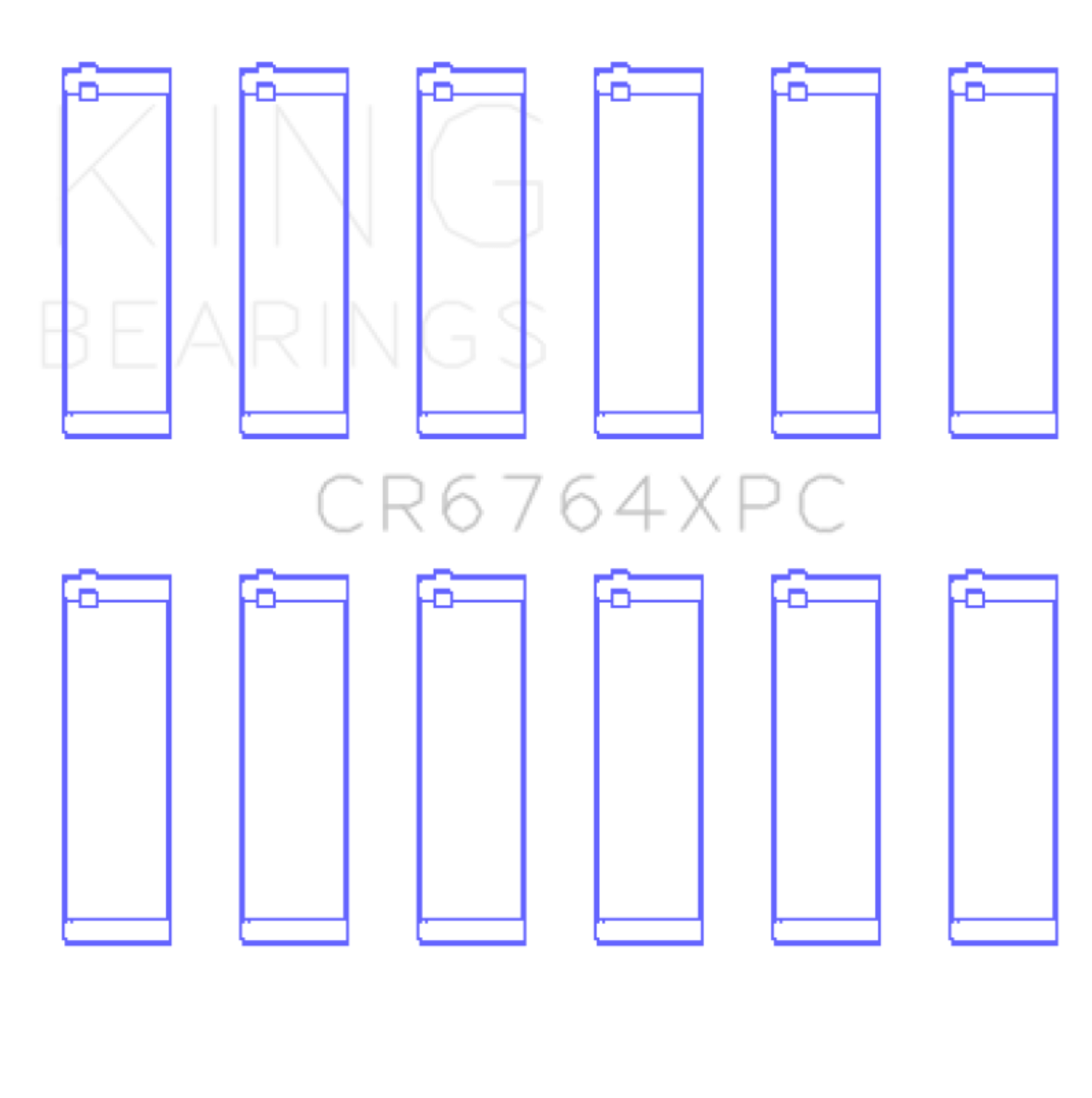 Picture of King Engine Bearings KING Performance Rod Bearings - CR6764XPC