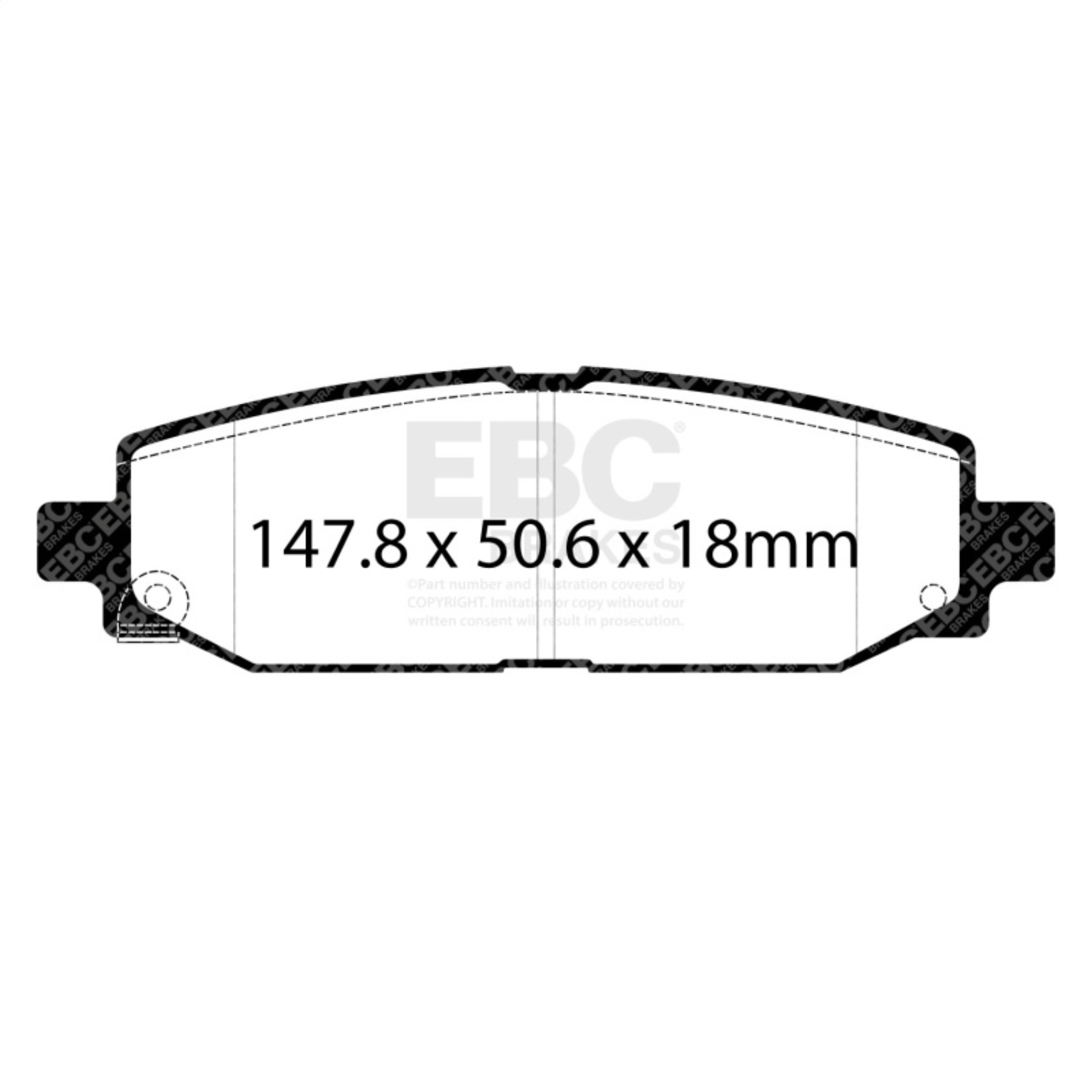 Picture of EBC Yellowstuff Brake Pad Sets - DP43102R
