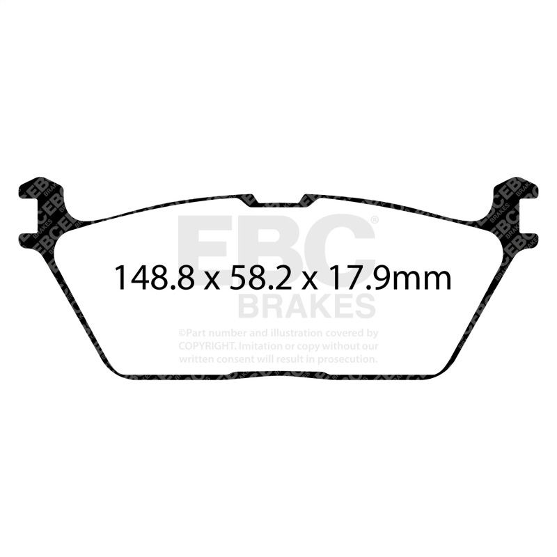 Picture of EBC Yellowstuff Brake Pad Sets - DP43095R