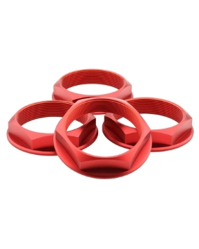 Picture of fifteen52 FFT Center Cover Plates Wheel Center Caps - 52-ST-NUT-V2- RED-SET