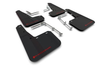 Picture of Rally Armor RAL UR Blk Flap/Rd Logo Mud Flaps - MF74-UR-BLK/RD