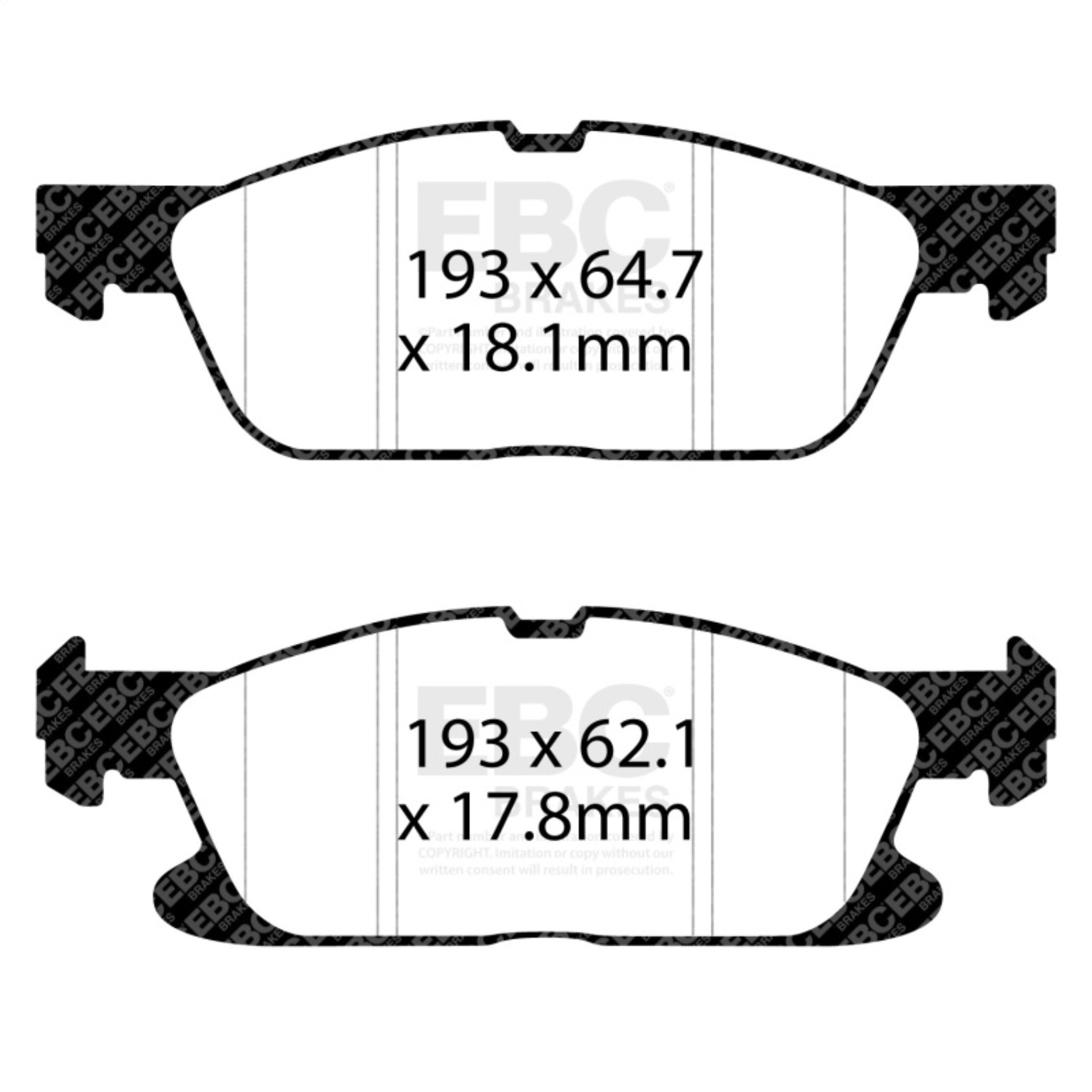 Picture of EBC Redstuff Brake Pad Sets - DP33100C