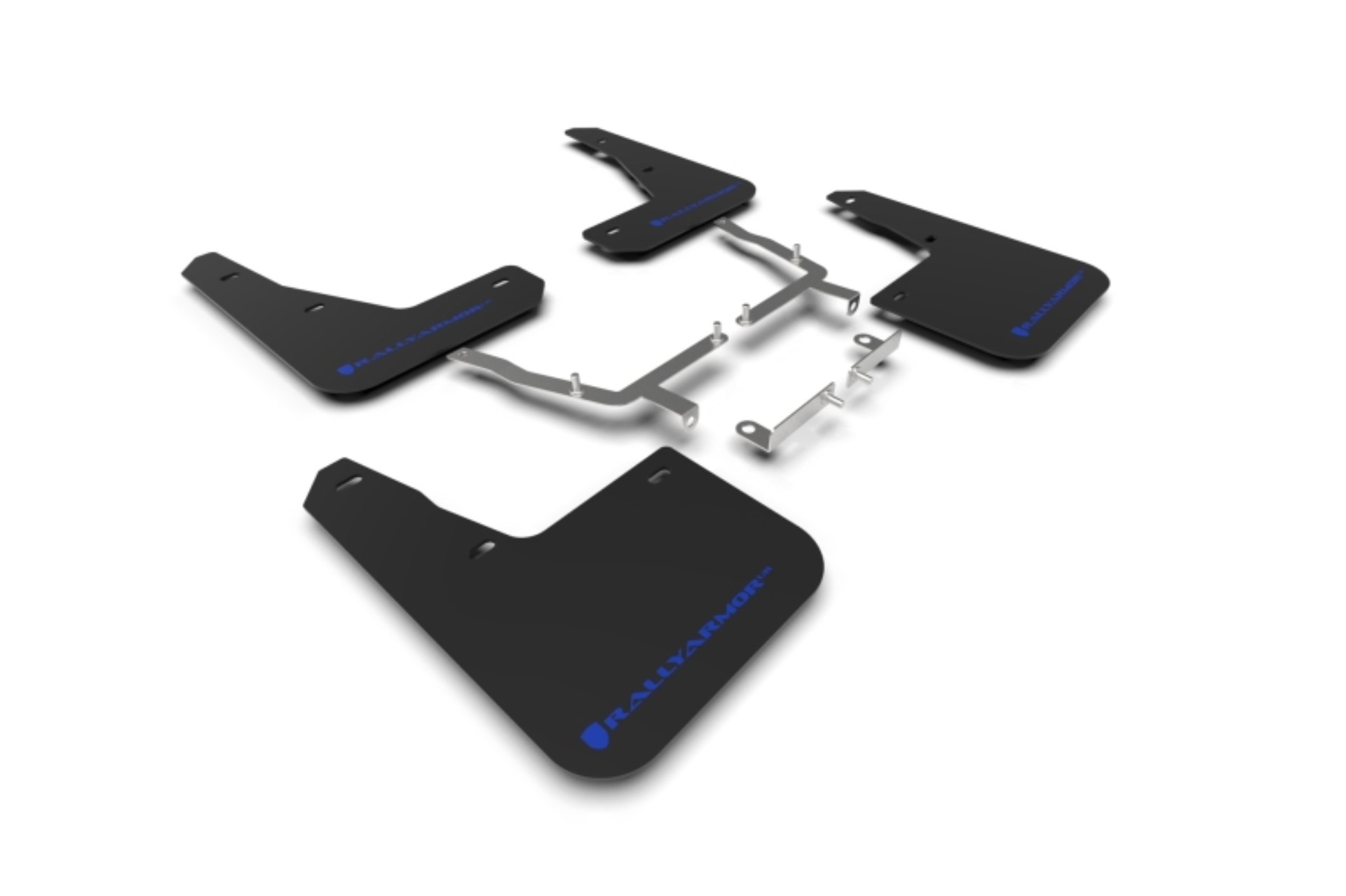 Picture of Rally Armor RAL UR Blk Flap/Blue Logo Mud Flaps - MF77-UR-BLK/BL