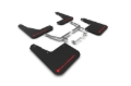 Picture of Rally Armor RAL UR Blk Flap/Rd Logo Mud Flaps - MF77-UR-BLK/RD
