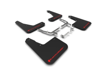 Picture of Rally Armor RAL UR Blk Flap/Rd Logo Mud Flaps - MF77-UR-BLK/RD