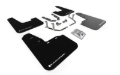 Picture of Rally Armor RAL UR Blk Flap/Wht Logo Mud Flaps - MF60-UR-BLK/WH