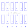 Picture of King Engine Bearings KING Connecting Rod Bearings - CR6685AM1.0