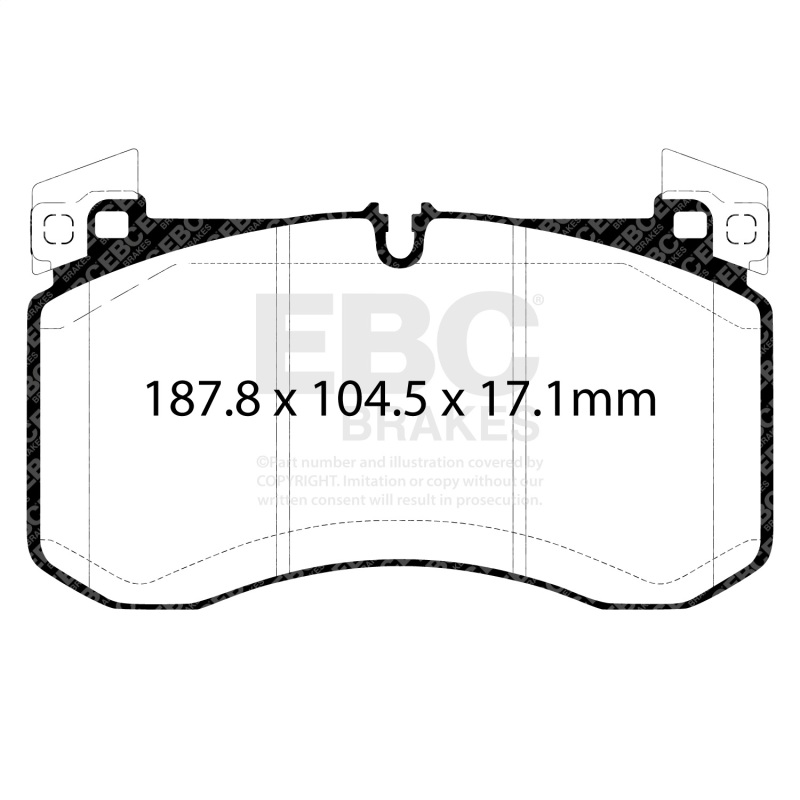 Picture of EBC Yellowstuff Brake Pad Sets - DP42409R