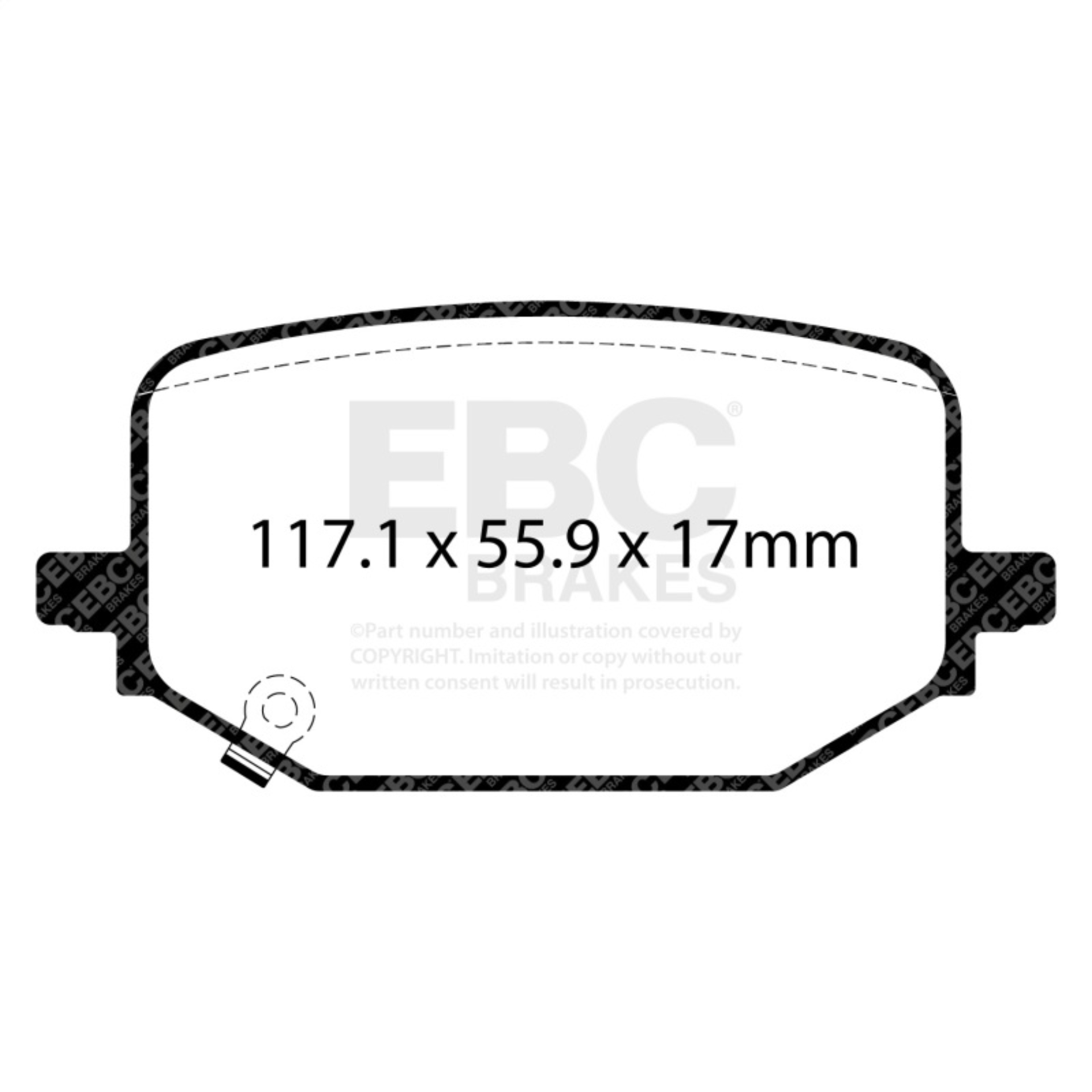 Picture of EBC Yellowstuff Brake Pad Sets - DP43120R