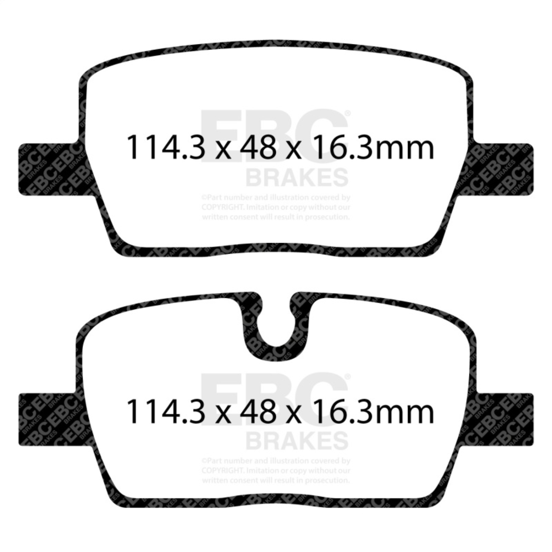 Picture of EBC Yellowstuff Brake Pad Sets - DP43116R