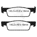 Picture of EBC Greenstuff Brake Pad Sets - DP22341