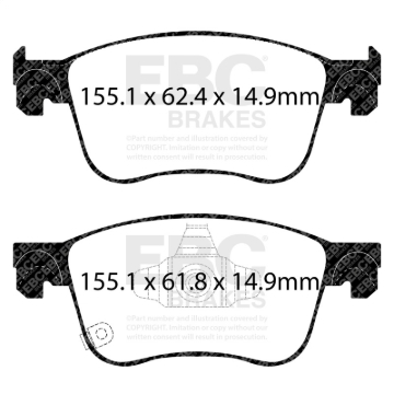 Picture of EBC Greenstuff Brake Pad Sets - DP23109