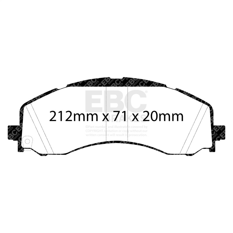 Picture of EBC Greenstuff Brake Pad Sets - DP63122