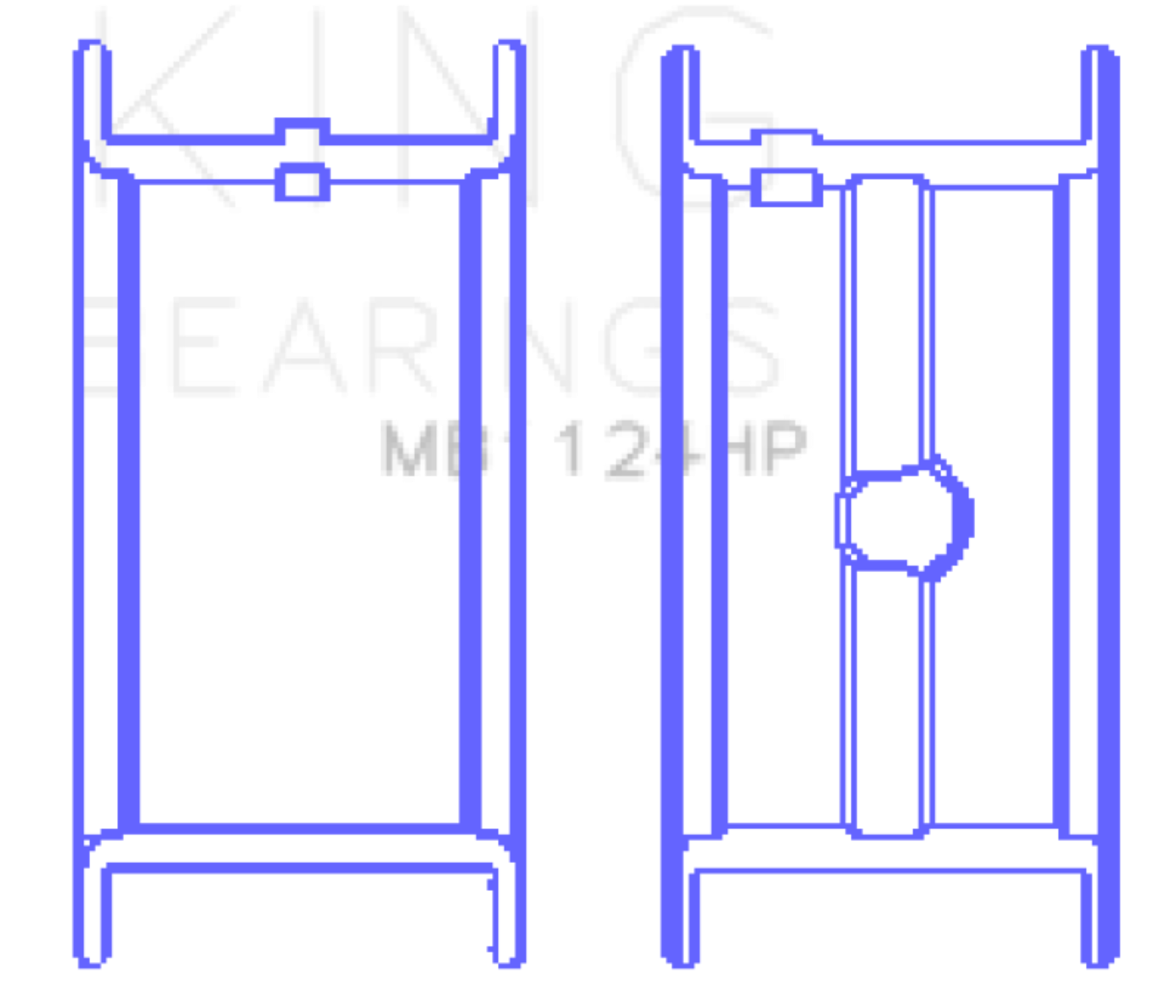 Picture of King Engine Bearings KING Main Bearings - MB1124HP