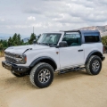 Picture of PRO TRAXX 4 Oval Nerf Step Bars-2021 Ford Bronco 2-Dr Textured Black