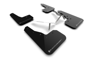 Picture of Rally Armor RAL UR Blk Flap/Grey Logo Mud Flaps - MF90-UR-BLK/GRY