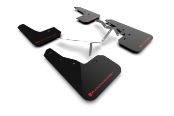 Picture of Rally Armor RAL UR Blk Flap/Rd Logo Mud Flaps - MF90-UR-BLK/RD