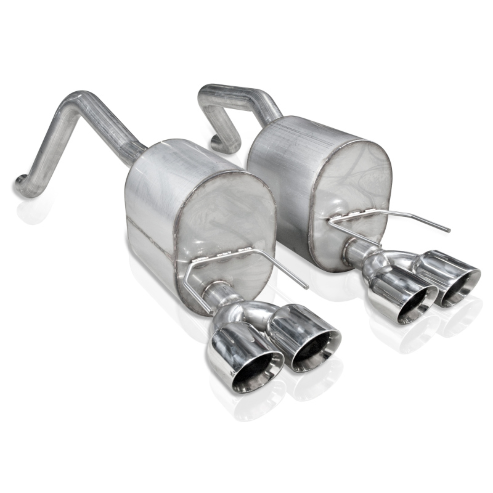 Picture of Stainless Works, 2005-08 Chevy C6 Corvette axle-back 2-1/2" exhaust system.