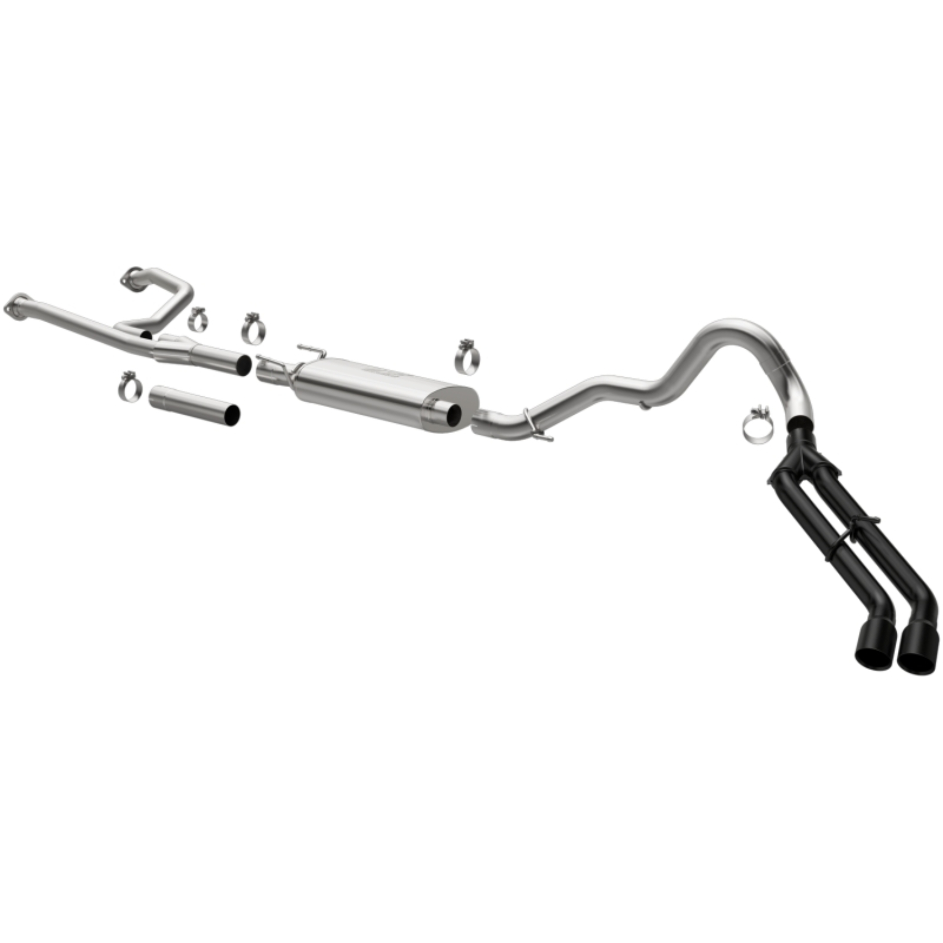 Picture of Street Series Black Coated Cat-Back System 19603