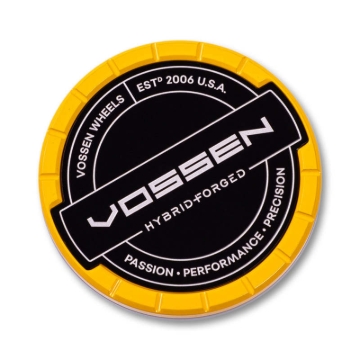Picture of Vossen VOS Billet Center Caps Wheel Center Caps - CAP-BSC-LG-HF-YL