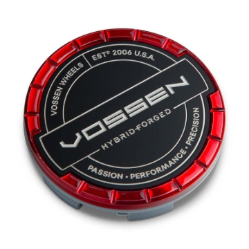 Picture of Vossen VOS Billet Center Caps Wheel Center Caps - CAP-BSC-LG-HF-RD