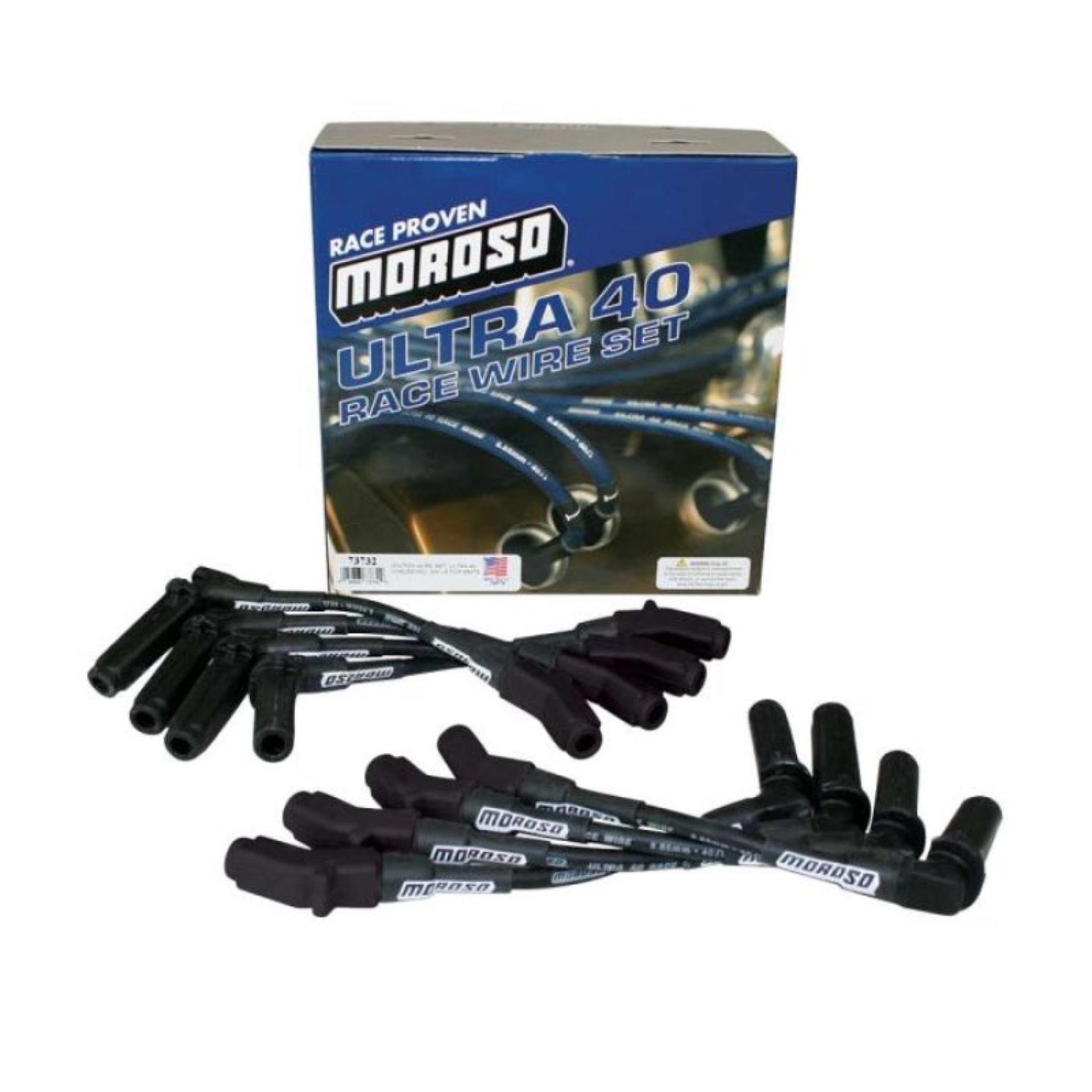 Picture of Moroso MOR Ignition-Wire Set Spark Plug Wire Sets - 73732
