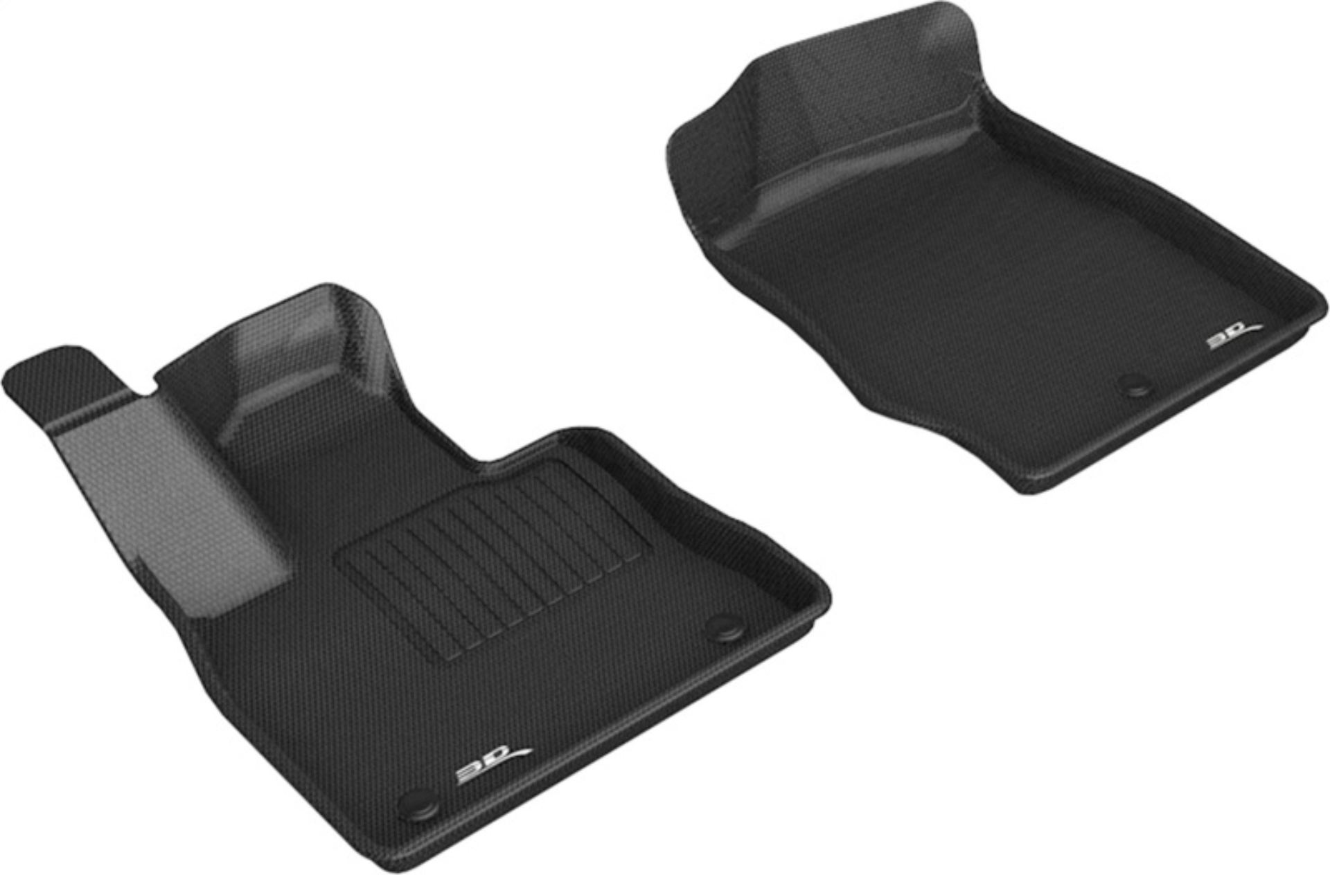 Picture of 3D MAXpider ACE Kagu-Front-Black Floor Mats - L1FR13011509