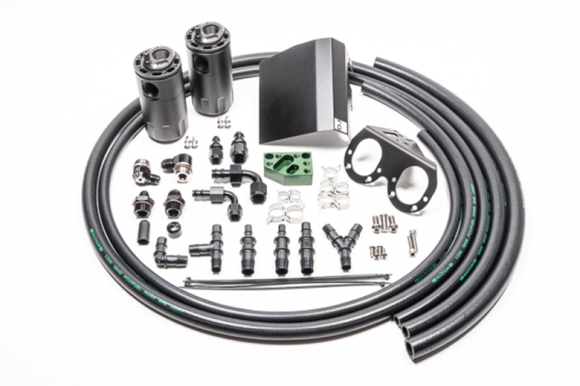 Picture of Radium Engineering RAD Catch Can Kits Oil Catch Cans - 20-0608-FL