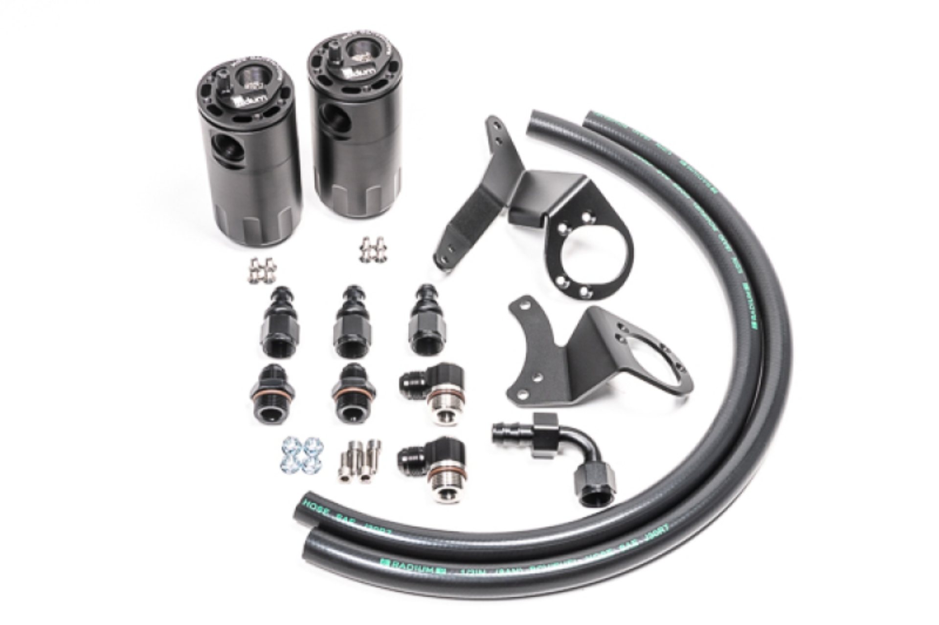 Picture of Radium Engineering RAD Catch Can Kits Oil Catch Cans - 20-0324-FL