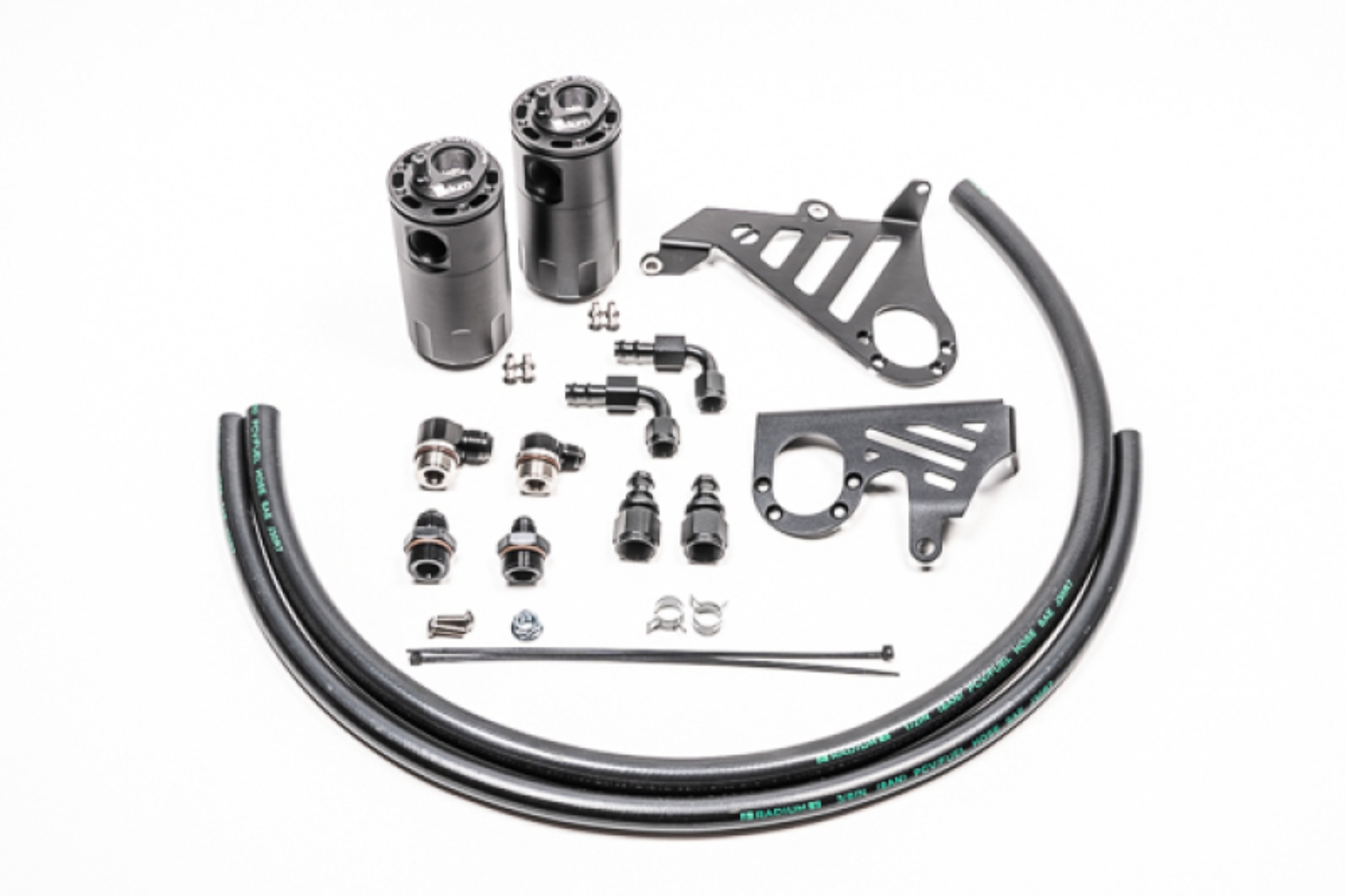 Picture of Radium Engineering RAD Catch Can Kits Oil Catch Cans - 20-0358-FL