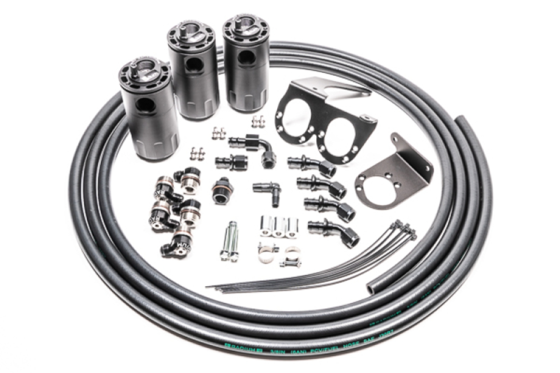Picture of Radium Engineering RAD Catch Can Kits Oil Catch Cans - 20-0566-FL