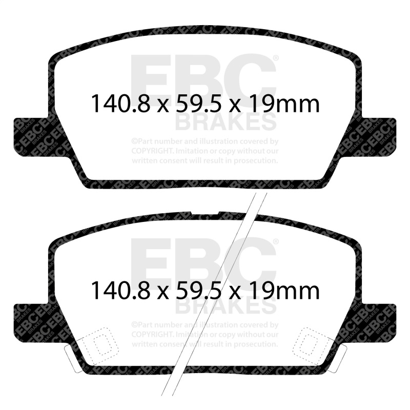 Picture of EBC Ultimax2 Brake Pad Sets - UD2019