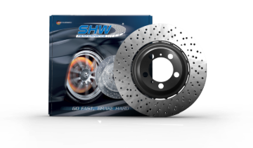 Picture of SHW Performance SHW Drilled Lightweight Rotors Brake Rotors - AFL46411
