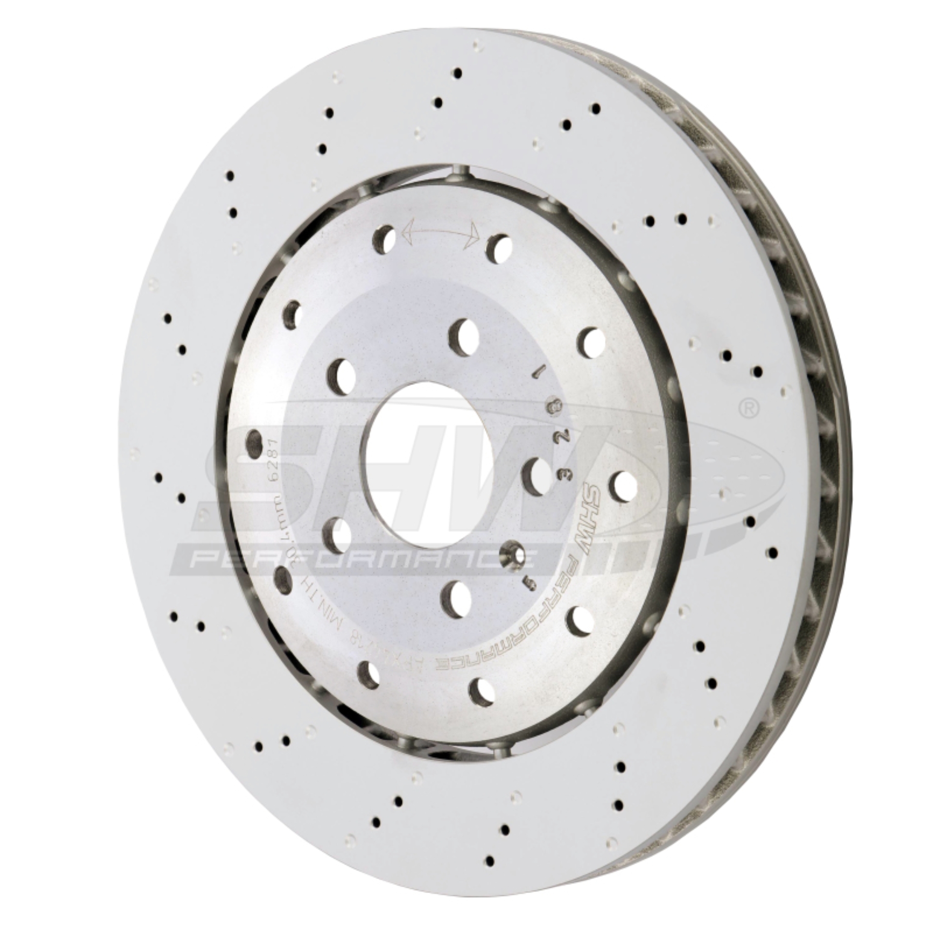 Picture of SHW Performance SHW Drilled-Dimpled LW Rotors Brake Rotors - ARX44218