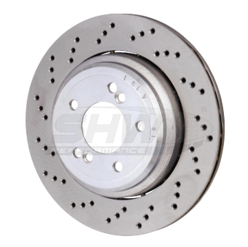 Picture of SHW Performance SHW Drilled Lightweight Rotors Brake Rotors - BRL42833