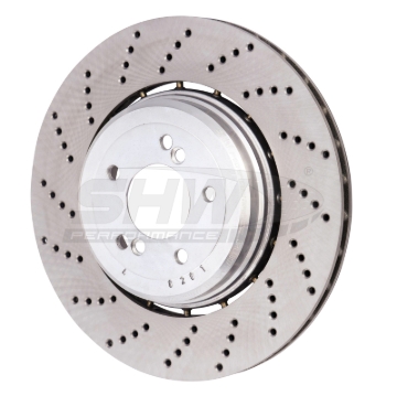Picture of SHW Performance SHW Drilled Lightweight Rotors Brake Rotors - BRL48071