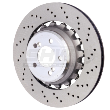 Picture of SHW Performance SHW Drilled Lightweight Rotors Brake Rotors - BRR48504