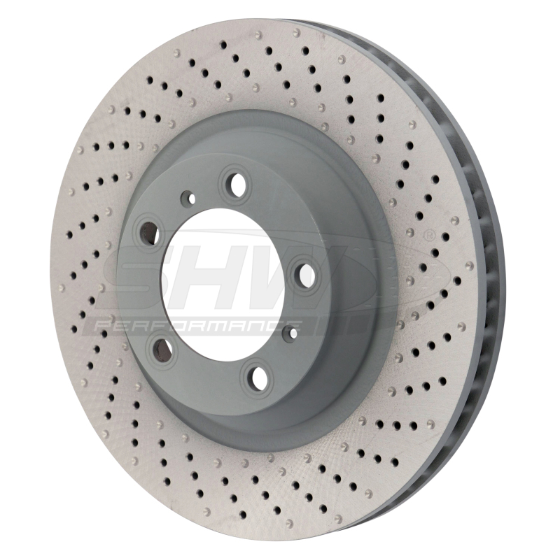 Picture of SHW Performance SHW Drilled-Dimpled MB Rotors Brake Rotors - PFR39912