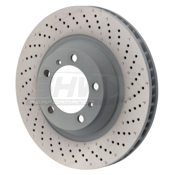 Picture of SHW Performance SHW Drilled-Dimpled MB Rotors Brake Rotors - PFR39912