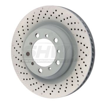 Picture of SHW Performance SHW Drilled Monobloc Rotors Brake Rotors - PRL39823