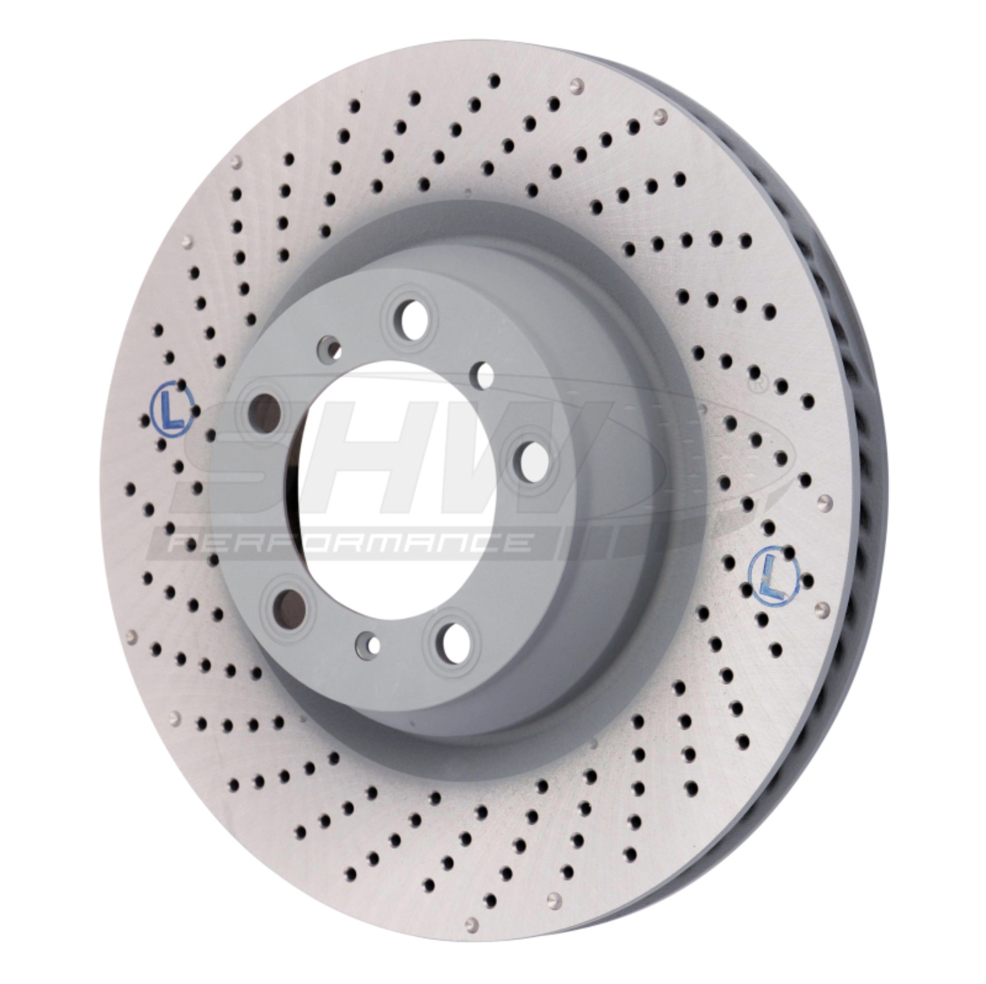 Picture of SHW Performance SHW Drilled-Dimpled MB Rotors Brake Rotors - PRL39977