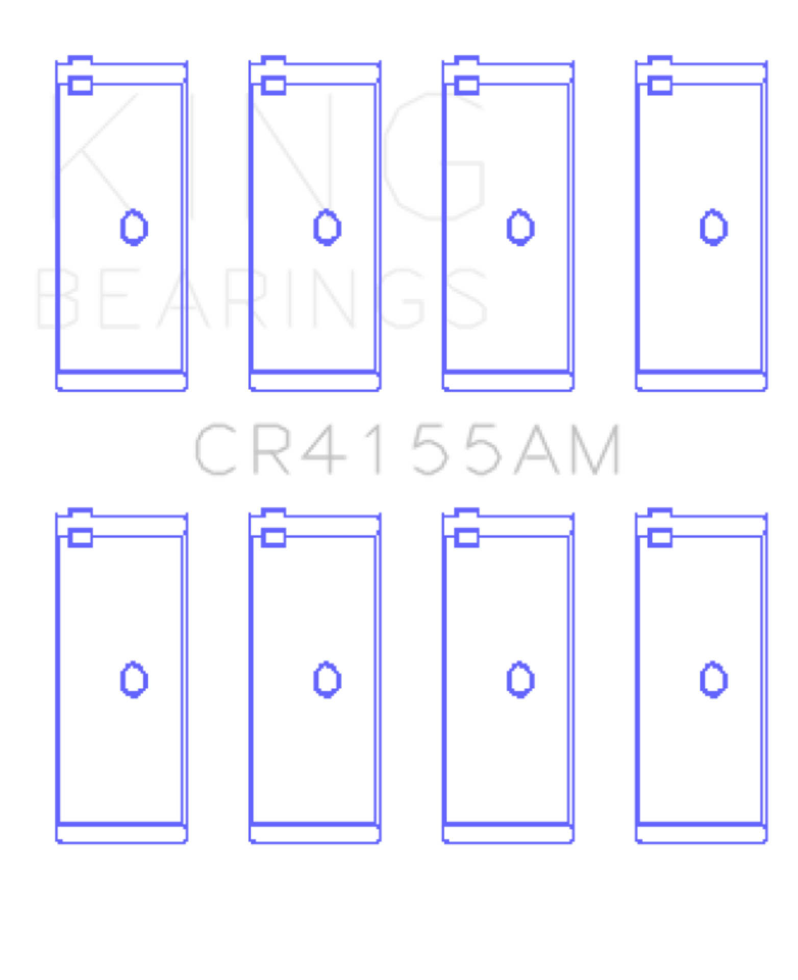 Picture of King Engine Bearings KING Connecting Rod Bearings - CR4155AM