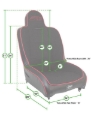 Picture of PRP Seats PRP Premier Low Back Seat - A100112-201
