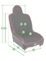 Picture of PRP Seats PRP Premier Low Back Seat Rear - A100812
