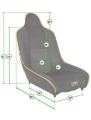 Picture of PRP Seats PRP Roadster High Back Seat - A150110