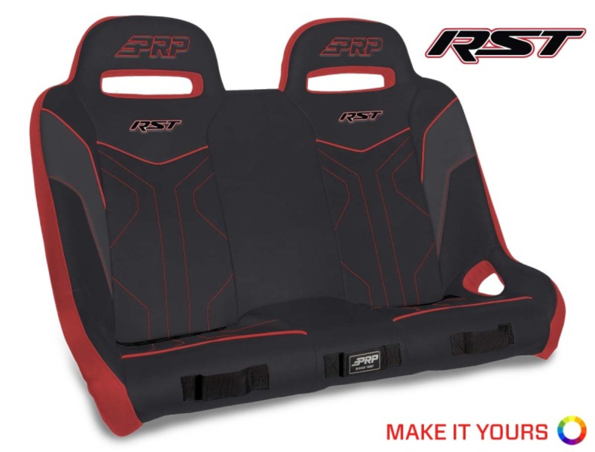 Picture of PRP Seats PRP Powersport RST Bench Seat Rear - A4901-POR1K