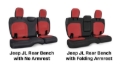 Picture of PRP Seats PRP Jeep Bench Cover Rear Seat Covers - B044-03