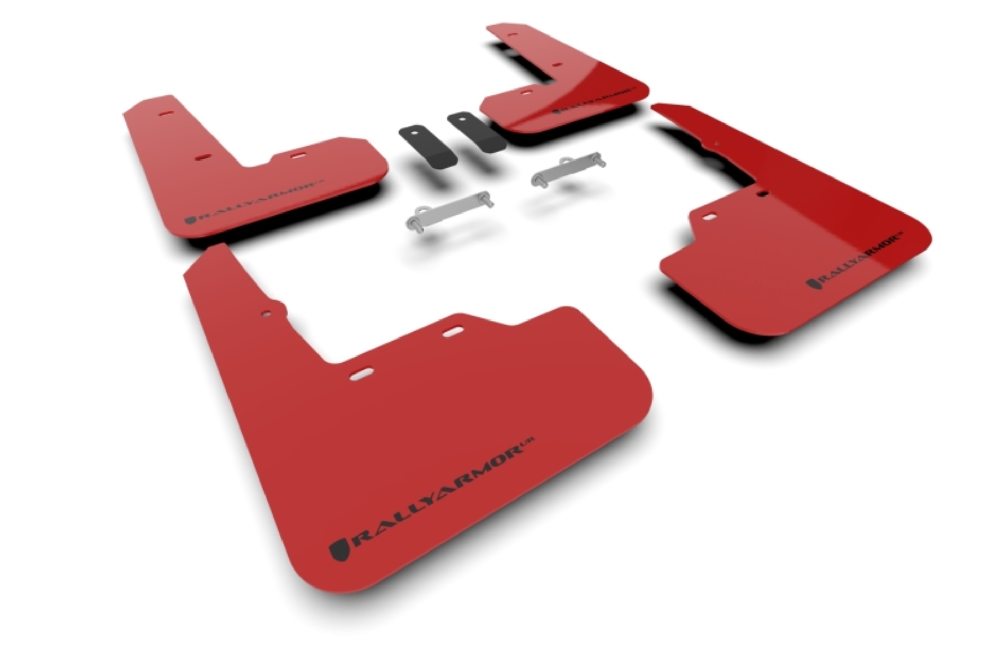 Picture of Rally Armor RAL UR Red Flap/Blk Logo Mud Flaps - MF92-UR-RD/BLK