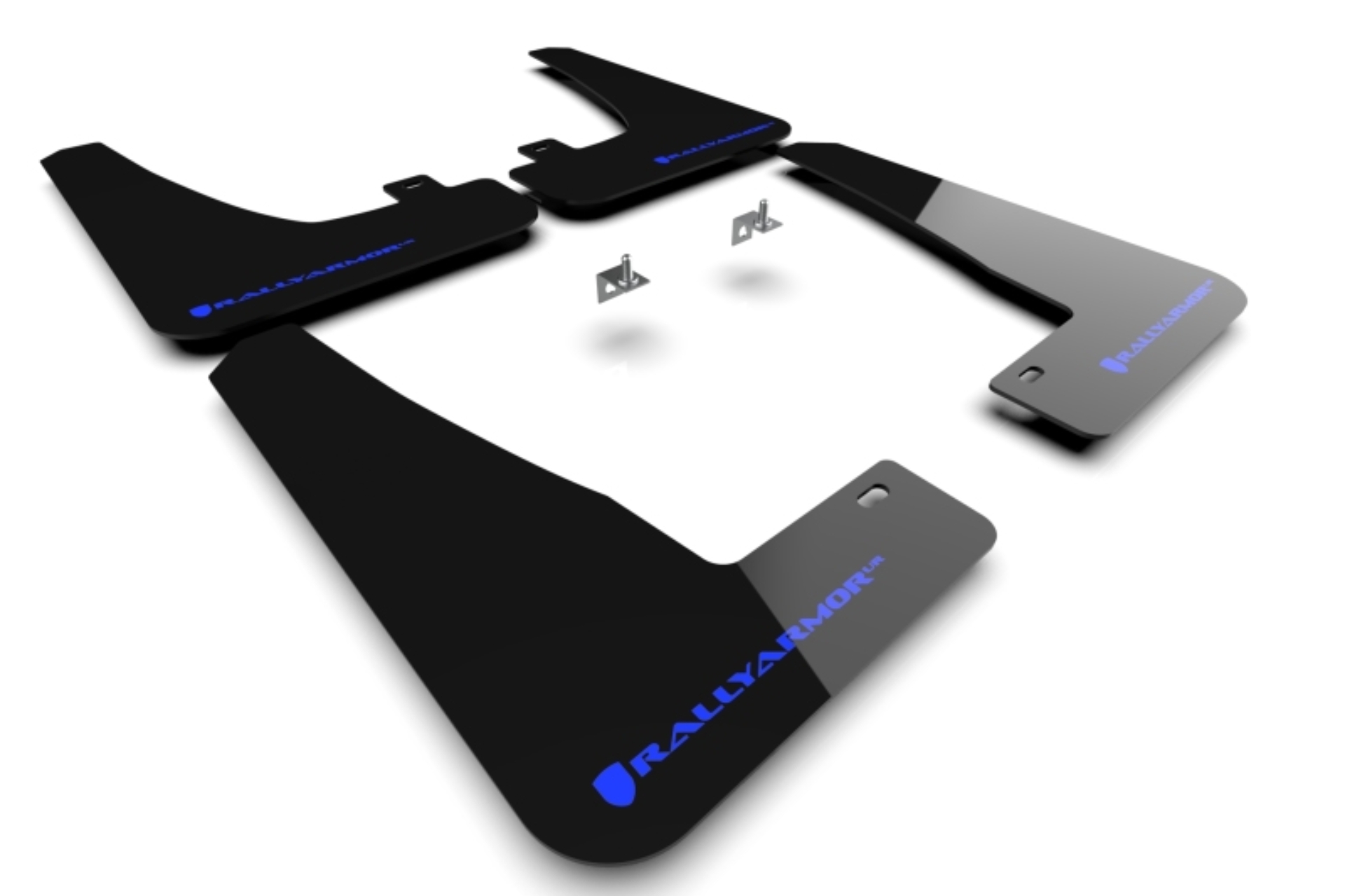 Picture of Rally Armor RAL UR Blk Flap/Blue Logo Mud Flaps - MF102-UR-BLK/BL