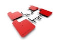 Picture of Rally Armor RAL UR Red Flap/Blk Logo Mud Flaps - MF54-UR-RD/BLK